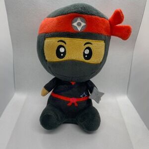 RMS International Weighted Ninja Shadow Dragon Plush Toy Red Black 7" Figure